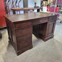  - vintage bureau afm 135x74 cm hoogte 80 cm  (3)