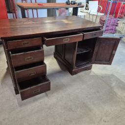  - vintage bureau afm 135x74 cm hoogte 80 cm  (5)