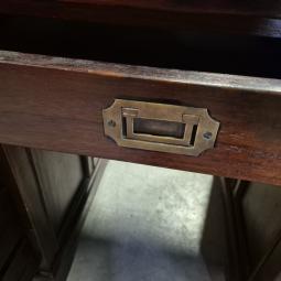  - vintage bureau afm 135x74 cm hoogte 80 cm  (6)