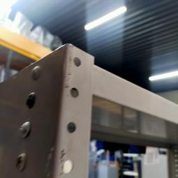  - 1x intensief gebruikt ahrend met schade retro vintage industriele metalen stellingkast (12)