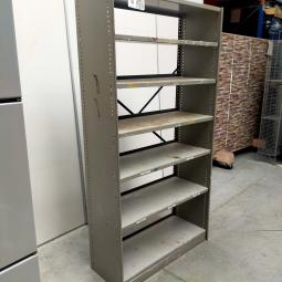  - 1x intensief gebruikt ahrend met schade retro vintage industriele metalen stellingkast (13)