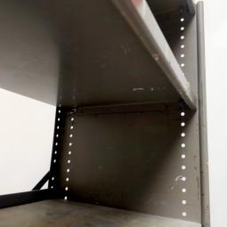 - 1x intensief gebruikt ahrend met schade retro vintage industriele metalen stellingkast (6)