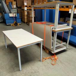  - set 10 stuks intensief gebr met schade DE BEUK WERKTAFELS (10)