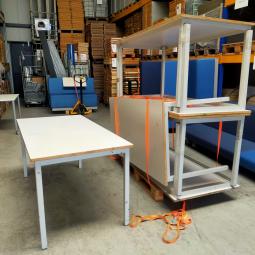  - set 10 stuks intensief gebr met schade DE BEUK WERKTAFELS (11)