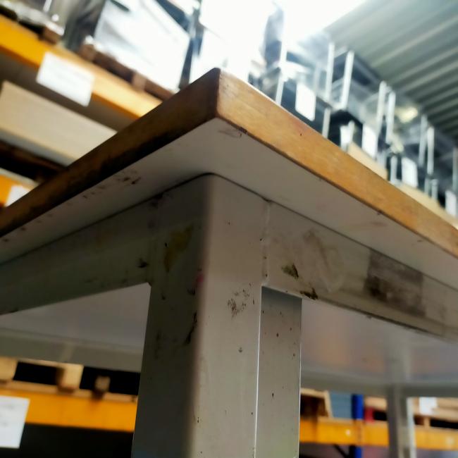  - set 10 stuks intensief gebr met schade DE BEUK WERKTAFELS (15)