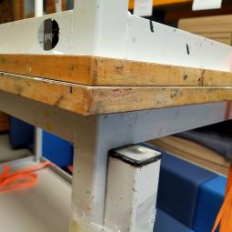  - set 10 stuks intensief gebr met schade DE BEUK WERKTAFELS (5)