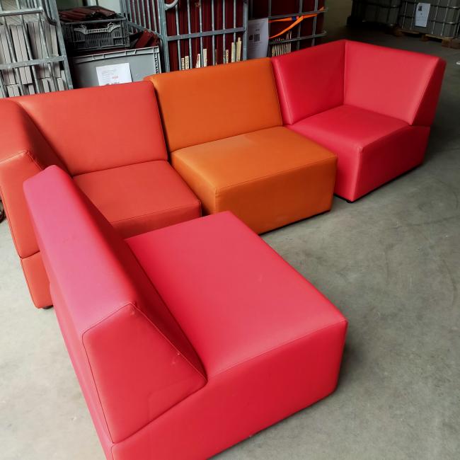  - ahrend 4 delen elementen lounge banken wachtruimte  wachtkamer bank (14)