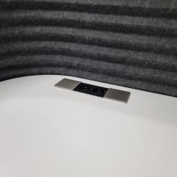  - hoog laag bureau met akoestische wand afm 200x140x100 cm  (3)