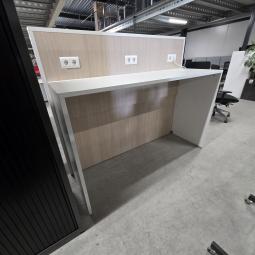  - bureautafel statafel werktafel bladmaat 180x60 cm hoogte 11 cm totale hoogte 152 cm  (4)