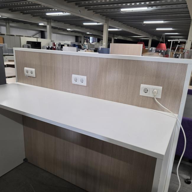  - bureautafel statafel werktafel bladmaat 180x60 cm hoogte 11 cm totale hoogte 152 cm  (3)