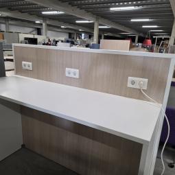  - bureautafel statafel werktafel bladmaat 180x60 cm hoogte 11 cm totale hoogte 152 cm  (3)