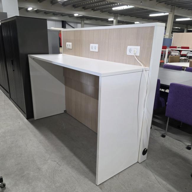  - bureautafel statafel werktafel bladmaat 180x60 cm hoogte 11 cm totale hoogte 152 cm  (2)