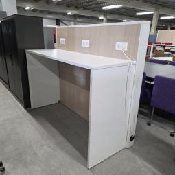  - bureautafel statafel werktafel bladmaat 180x60 cm hoogte 11 cm totale hoogte 152 cm  (2)