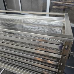  - RVS sterilisatiewagen afm 160x160x 65 cm  bakken afm 125x56 cm (16)