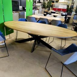 - 10x nieuwe tafels ovaal met zwarte metalen spinpoot (6)