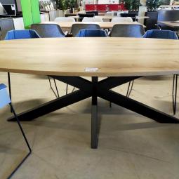  - 10x nieuwe tafels ovaal met zwarte metalen spinpoot (11)