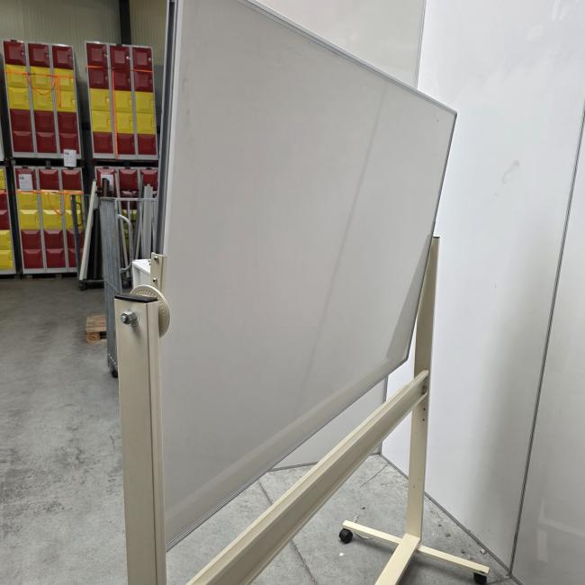  - verrijdbaar whitebord afm bord 150x100 cm kantelbaar 2 zijden  (6)