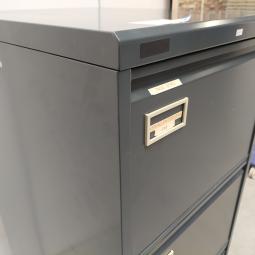  - 1x antraciet metalen  dossierkast 4 laden a4 of folio (19)