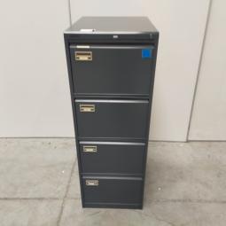  - 1x antraciet metalen  dossierkast 4 laden a4 of folio (21)