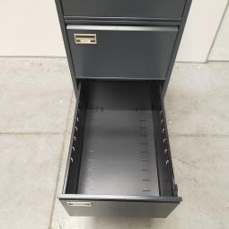  - 1x antraciet metalen  dossierkast 4 laden a4 of folio (25)