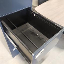  - 1x antraciet metalen  dossierkast 4 laden a4 of folio  (6)
