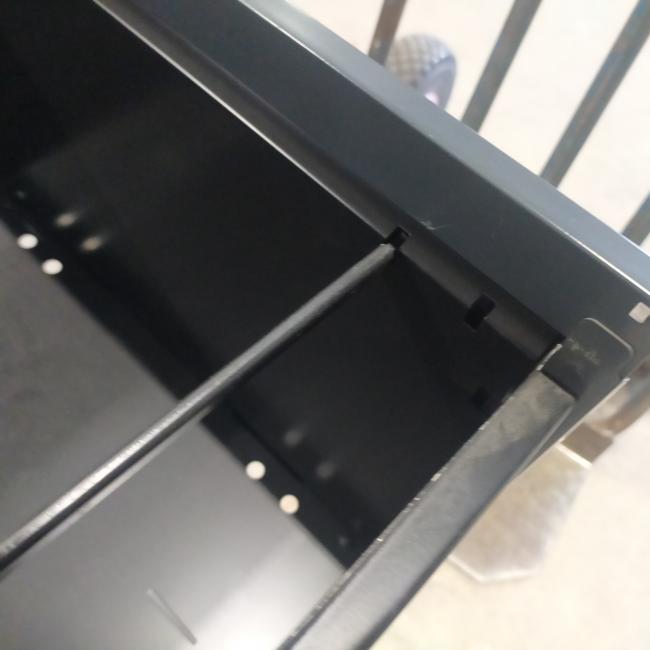  - 1x antraciet metalen  dossierkast 4 laden a4 of folio  (7)