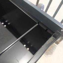  - 1x antraciet metalen  dossierkast 4 laden a4 of folio  (7)