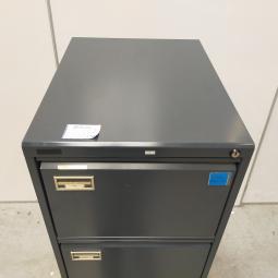  - 1x antraciet metalen  dossierkast 4 laden a4 of folio (13)