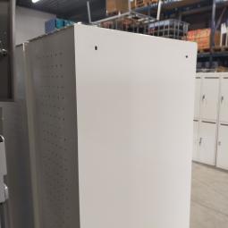  - 3x 2-deurs witte metalen lockerkasten (112)