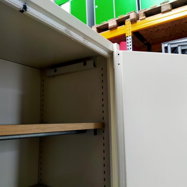  - 4x 795,- p.st. De Raat 195x126x55 grote zware brandvertragende kluiskasten met sleutel en 4 schappen cm (54)