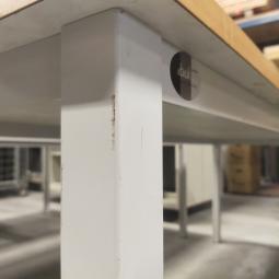  - 5x DE BEUK stevige stalen werkbanken werktafels 125,- p.st (269)