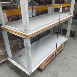  - 5x DE BEUK stevige stalen werkbanken werktafels 125,- p.st (280)