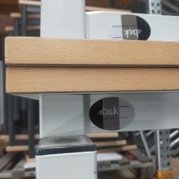  - 5x DE BEUK stevige stalen werkbanken werktafels 125,- p.st (282)