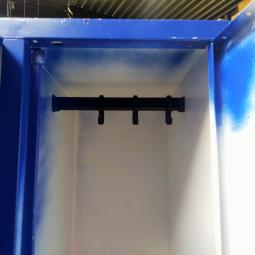  - 8-deurs retro vintage industriele metalen lockerkast 1x groen en 1x blauw (27)