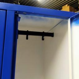  - 8-deurs retro vintage industriele metalen lockerkast 1x groen en 1x blauw (31)