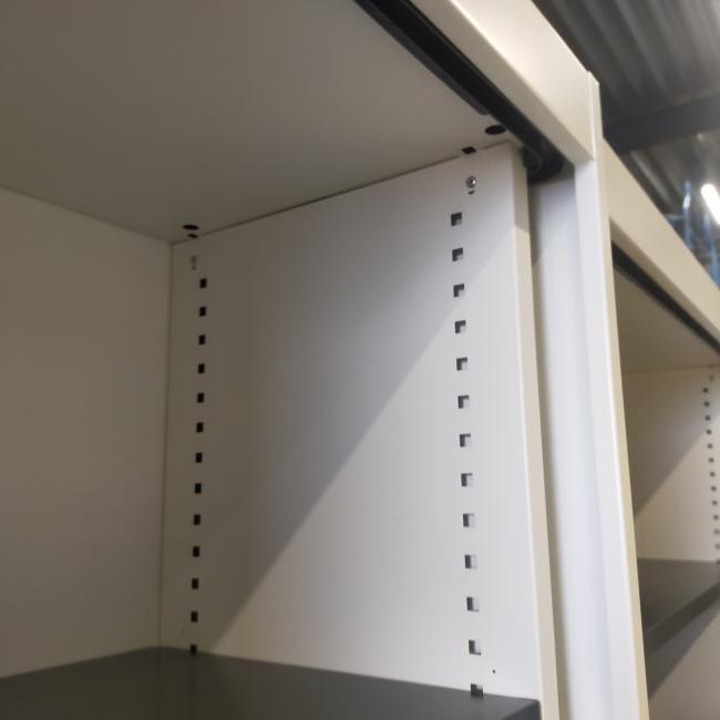  - 9x Vepa witte metalen schappenkasten zonder deuren (6)