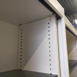  - 9x Vepa witte metalen schappenkasten zonder deuren (6)