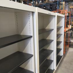  - 9x Vepa witte metalen schappenkasten zonder deuren (7)