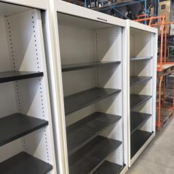  - 9x Vepa witte metalen schappenkasten zonder deuren (9)