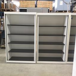  - 9x Vepa witte metalen schappenkasten zonder deuren (12)