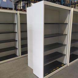  - 9x Vepa witte metalen schappenkasten zonder deuren (13)