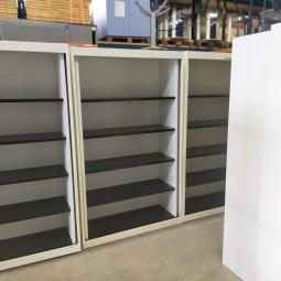  - 9x Vepa witte metalen schappenkasten zonder deuren (14)