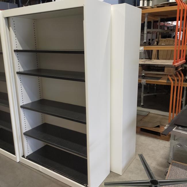  - 9x Vepa witte metalen schappenkasten zonder deuren (17)