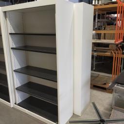  - 9x Vepa witte metalen schappenkasten zonder deuren (17)