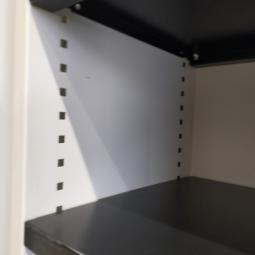  - 9x Vepa witte metalen schappenkasten zonder deuren (18)