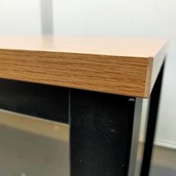  - 180x80 cm eiken blad met zwart stalen frame gedemonteerd (10)