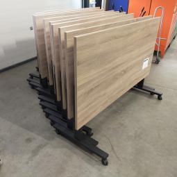  - PLEXZ nieuwe klaptafels kanteltafels met midden eiken blad 160x80 cm (3)