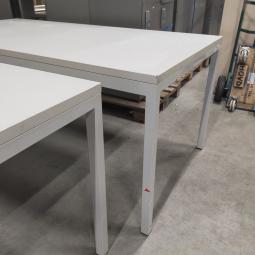  - SET 2X STEVIGE WERKTAFELS KANTINETAFELS GRIJS NIET DEMONTABEL (14)