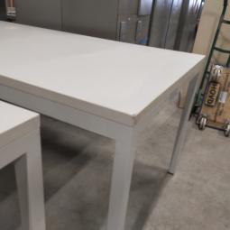  - SET 2X STEVIGE WERKTAFELS KANTINETAFELS GRIJS NIET DEMONTABEL (17)