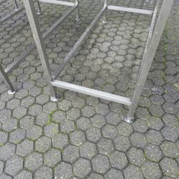  - rvs werktafel 140x70 cm hoogte 101 cm  (3)